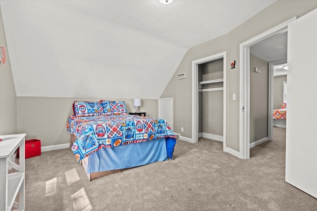 4455 N 58th St, Milwaukee, WI 53218 - bedroom with carpet flooring and vaulted ceiling