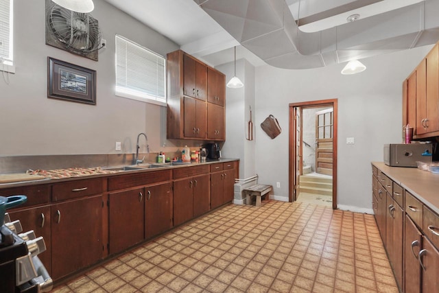 210 N 2nd St, Palmyra, WI 53156 - kitchen featuring light flooring, light countertops, and stove