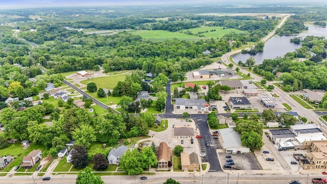 210 N 2nd St, Palmyra, WI 53156 - aerial view of residential area with a large body of water