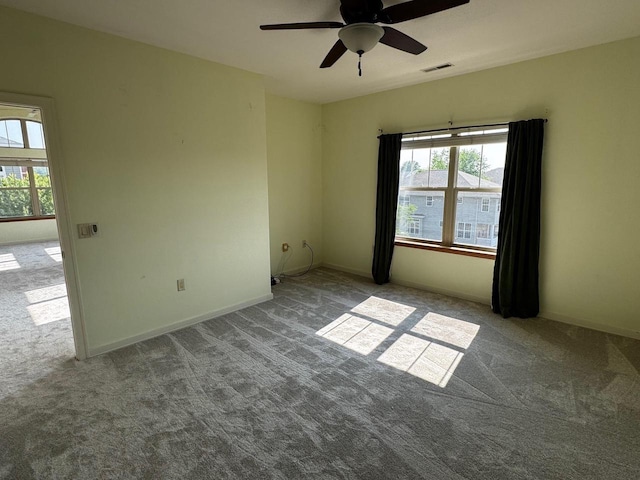 5196 Sassafras Dr Unit 313, Fitchburg, WI 53711 - carpeted spare room featuring ceiling fan and baseboards
