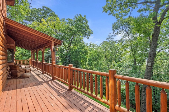5633 Contour Rd, Waterford, WI 53185 - view of wooden deck