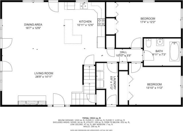 5633 Contour Rd, Waterford, WI 53185 - view of floor plan / room layout