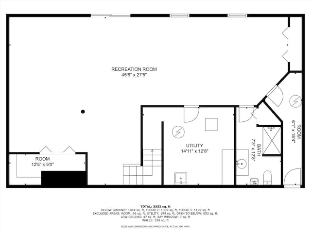 5633 Contour Rd, Waterford, WI 53185 - view of floor plan / room layout