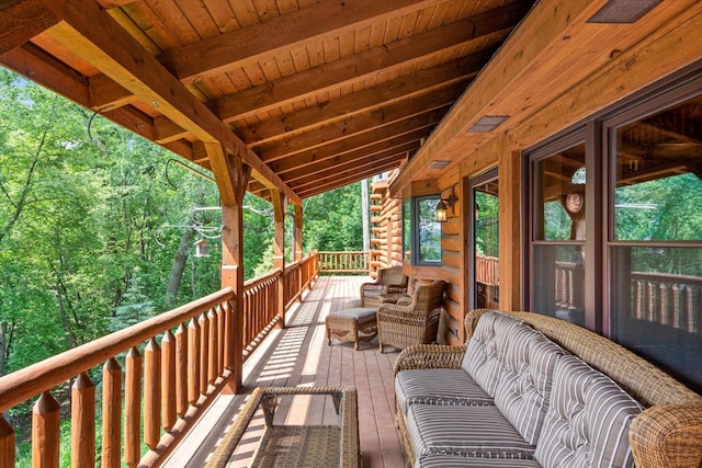 5633 Contour Rd, Waterford, WI 53185 - view of wooden deck