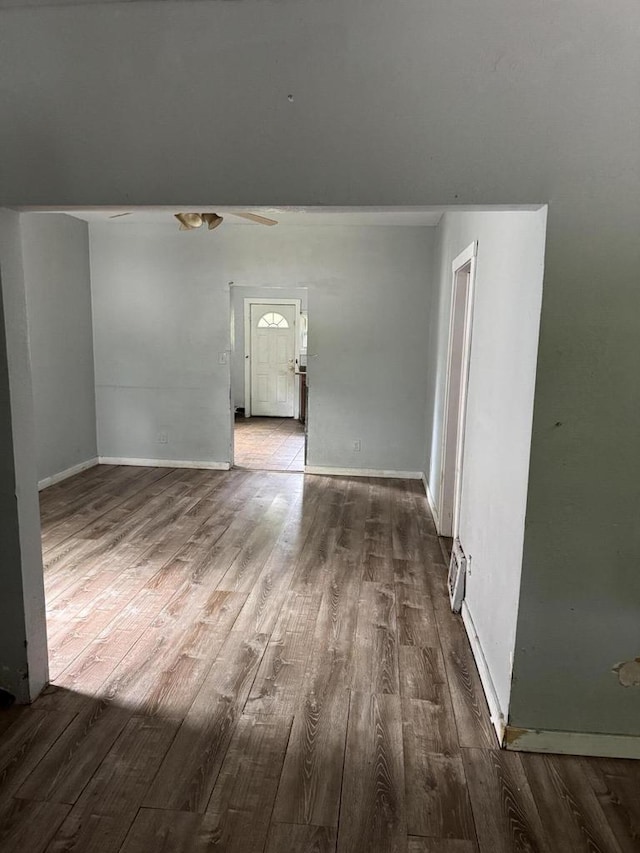 2340 N 12th St, Milwaukee, WI 53206 - spare room featuring wood finished floors and baseboards