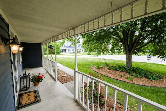14240 Radiant Ct, Brookfield, WI 53005 - covered porch featuring a yard