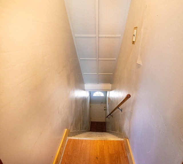 2110 54th St, Kenosha, WI 53140 - stairway with wood finished floors
