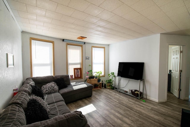 2110 54th St, Kenosha, WI 53140 - living room with wood finished floors and plenty of natural light