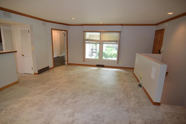 3333 N 12th St, Wausau, WI 54403 - unfurnished room featuring crown molding and recessed lighting