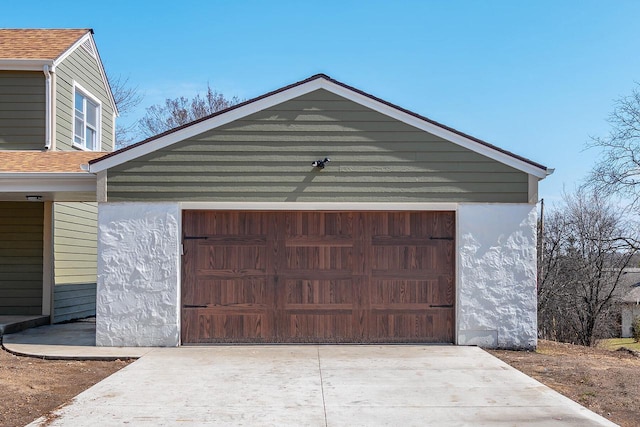 1120 N 124th St, Wauwatosa, WI 53226 - garage with concrete driveway