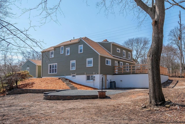 1120 N 124th St, Wauwatosa, WI 53226 - back of house featuring a wooden deck