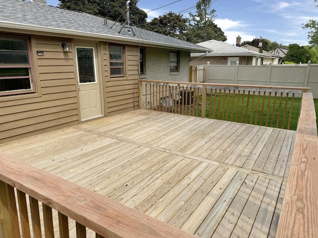 5082 N 108th St, Milwaukee, WI 53225 - wooden terrace with a fenced backyard