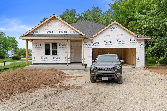 LT1 Steeple View Rd, West Bend, WI 53095 - property in mid-construction with a porch and roof with shingles