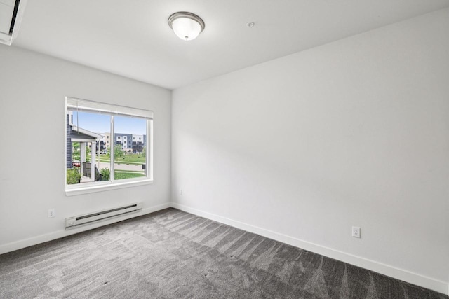 1601 N Windsor Ave Unit 106, Cottage Grove, WI 53527 - carpeted empty room featuring a baseboard radiator and fire sprinkler in ceiling