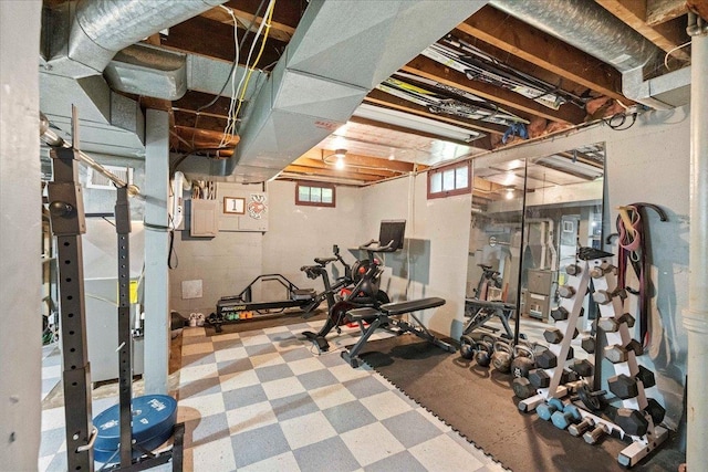 4705 Gordon Ave, Monona, WI 53716 - exercise room with tile patterned floors