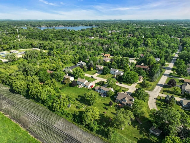26317 Dukleth Dr, Waterford, WI 53185 - view of property location featuring a heavily wooded area and a nearby body of water