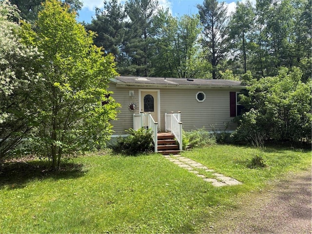 733 W Old Highway 54, Pittsville, WI 54466 - view of front facade featuring a front lawn