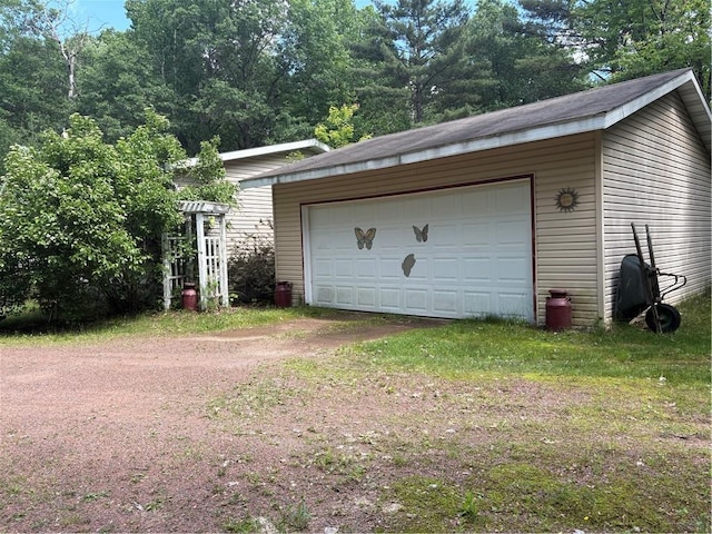 733 W Old Highway 54, Pittsville, WI 54466 - view of detached garage