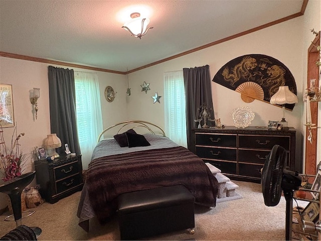 733 W Old Highway 54, Pittsville, WI 54466 - carpeted bedroom with ornamental molding and lofted ceiling