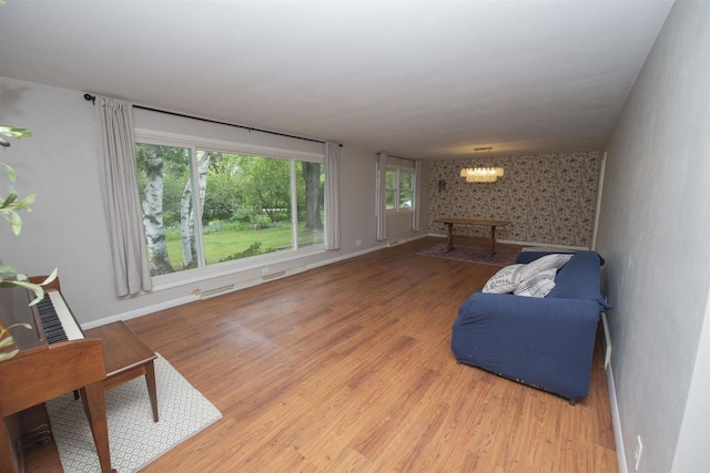 4201 Janick Cir, Stevens Point, WI 54481 - living room featuring wood finished floors and baseboards
