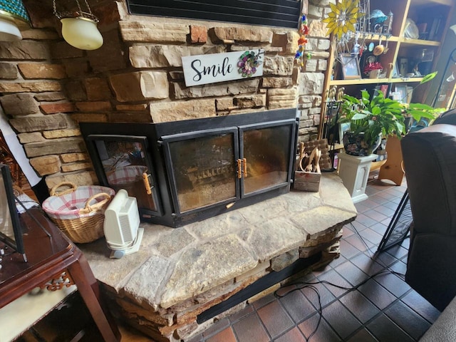 221 S Schmidt Ave, Marshfield, WI 54449 - detailed view of a stone fireplace