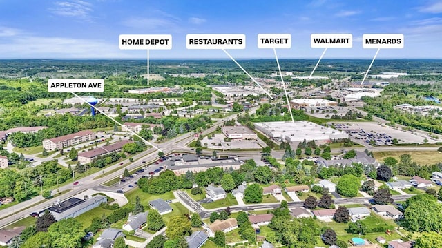 N94W17370 Erika Rd, Menomonee Falls, WI 53051 - drone / aerial view