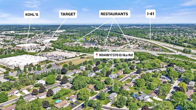 N94W17370 Erika Rd, Menomonee Falls, WI 53051 - aerial view
