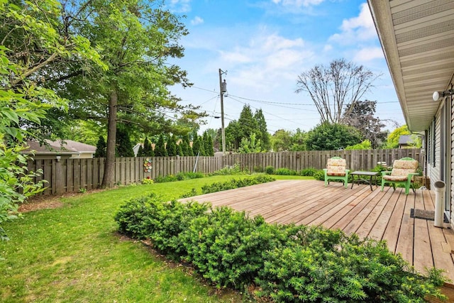 1001 W Taylor St, Appleton, WI 54914 - deck with a fenced backyard