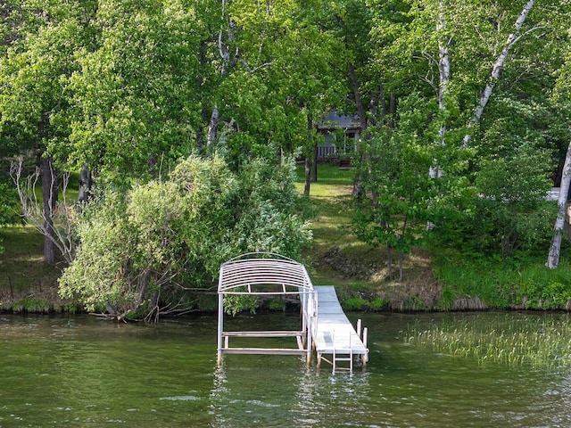 9315 N Shore Dr, Harshaw, WI 54529 - dock with a water view