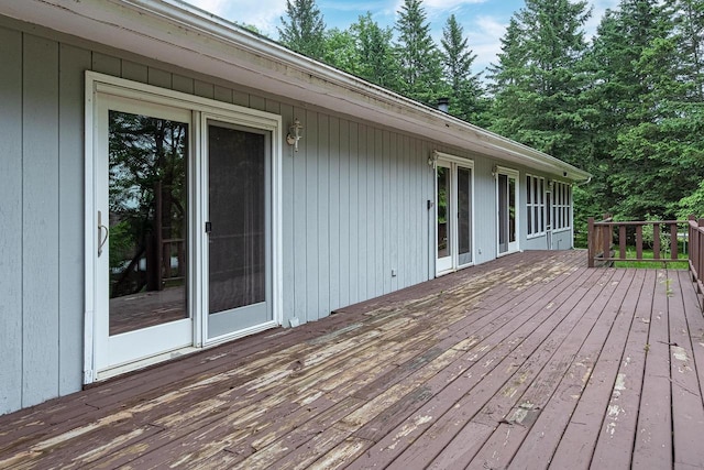 9315 N Shore Dr, Harshaw, WI 54529 - view of deck