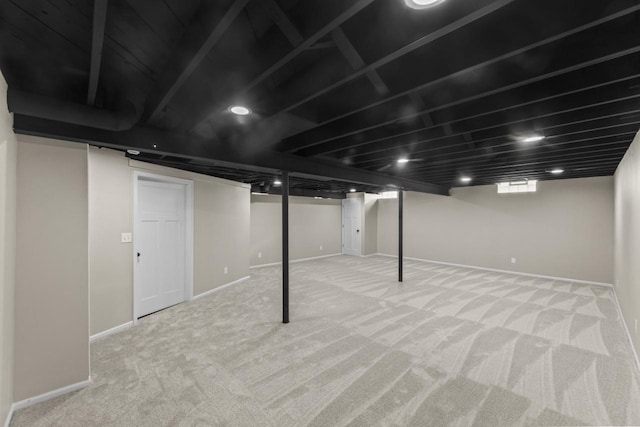 6101 W Edgerton Ave, Greendale, WI 53129 - basement featuring carpet floors and baseboards