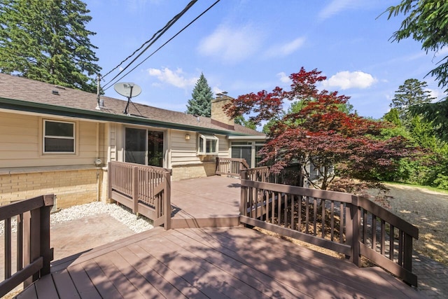6101 W Edgerton Ave, Greendale, WI 53129 - view of wooden terrace