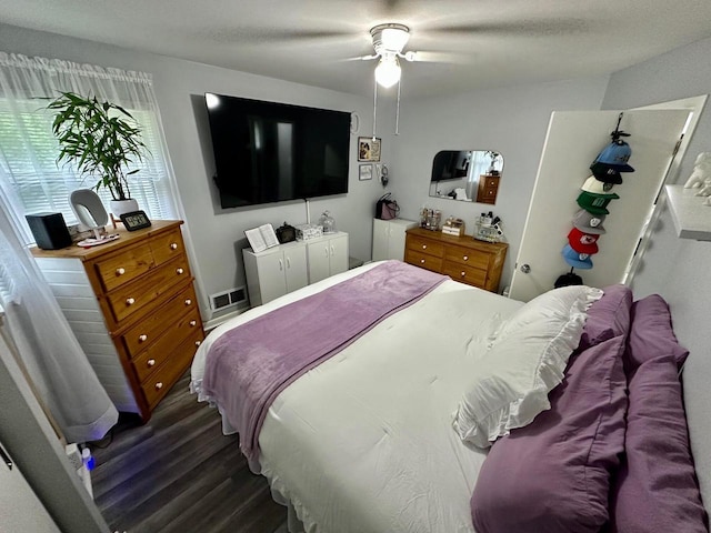 5510 W Luebbe Ln, Milwaukee, WI 53223 - bedroom featuring wood finished floors and a ceiling fan