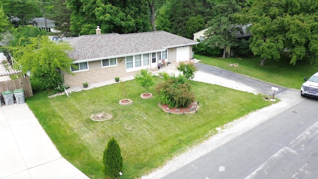5510 W Luebbe Ln, Milwaukee, WI 53223 - ranch-style home with asphalt driveway and brick siding