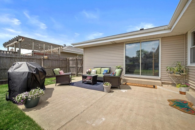 7939 32nd Ave, Kenosha, WI 53144 - view of patio / terrace featuring an outdoor living space and area for grilling