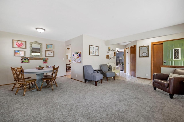 7939 32nd Ave, Kenosha, WI 53144 - dining space featuring carpet floors and baseboards