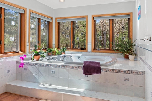 W11686 Buttercup Ave, Hancock, WI 54943 - bathroom featuring a jetted tub