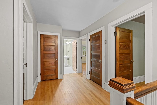 928 Emilie St, Green Bay, WI 54301 - hallway with light wood finished floors and baseboards