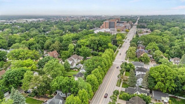 928 Emilie St, Green Bay, WI 54301 - aerial perspective of suburban area featuring a main thoroughfare and a tree filled landscape