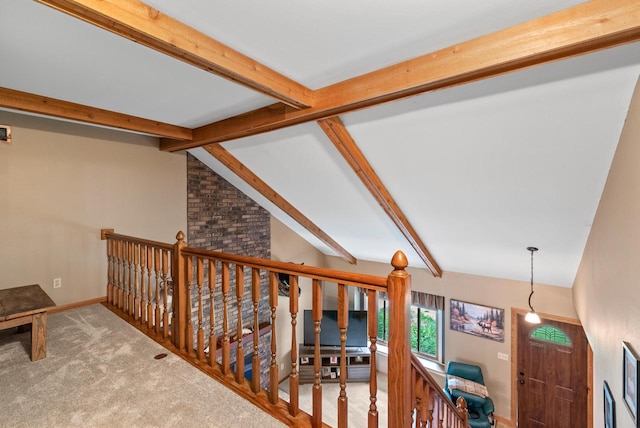 3987 Elaines Way, Slinger, WI 53086 - corridor with baseboards and carpet floors