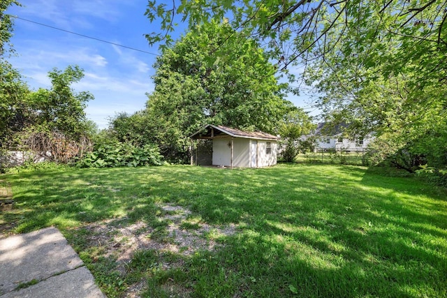 1416 Plainfield Ave, Mount Pleasant, WI 53403 - view of yard with a storage unit