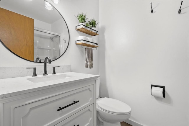 10822 W Derby Ave, Wauwatosa, WI 53225 - bathroom with a shower with shower door and vanity