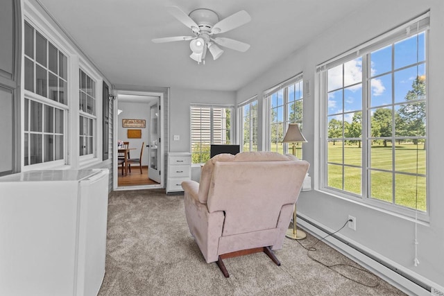 2524 Village Ln Unit B, Oshkosh, WI 54904 - sunroom featuring a baseboard heating unit