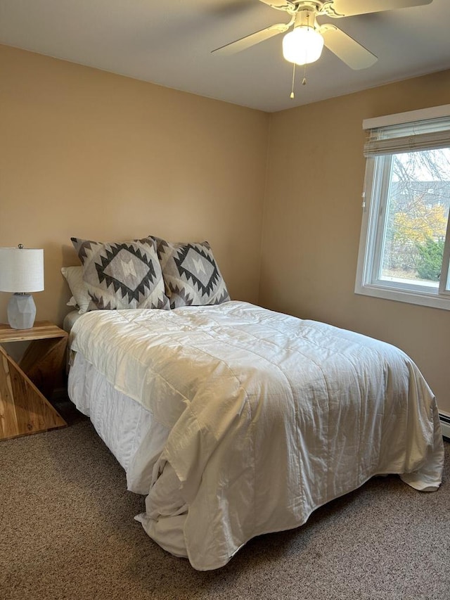 1106 S 7th St, Sheboygan, WI 53081 - bedroom with carpet flooring and a ceiling fan