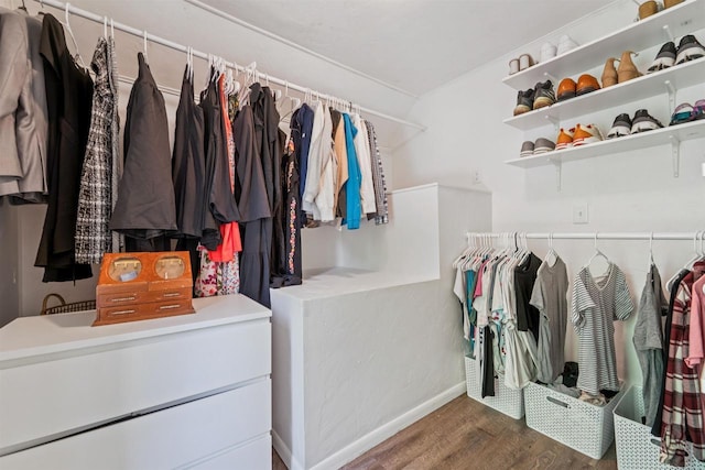 266 E 10th St, Fond Du Lac, WI 54935 - walk in closet featuring wood finished floors