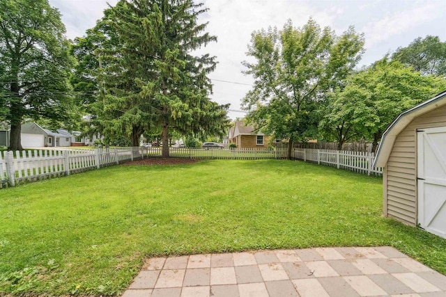 266 E 10th St, Fond Du Lac, WI 54935 - fenced backyard featuring a storage shed
