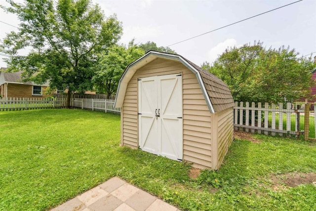 266 E 10th St, Fond Du Lac, WI 54935 - view of shed with a fenced backyard