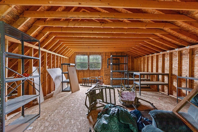 704 Sandy Pines Ct, Redgranite, WI 54970 - view of unfinished attic