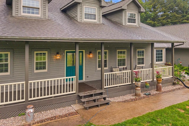 704 Sandy Pines Ct, Redgranite, WI 54970 - view of front facade with a porch and a shingled roof