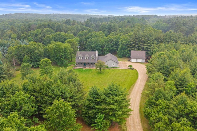 704 Sandy Pines Ct, Redgranite, WI 54970 - view of subject property with a heavily wooded area